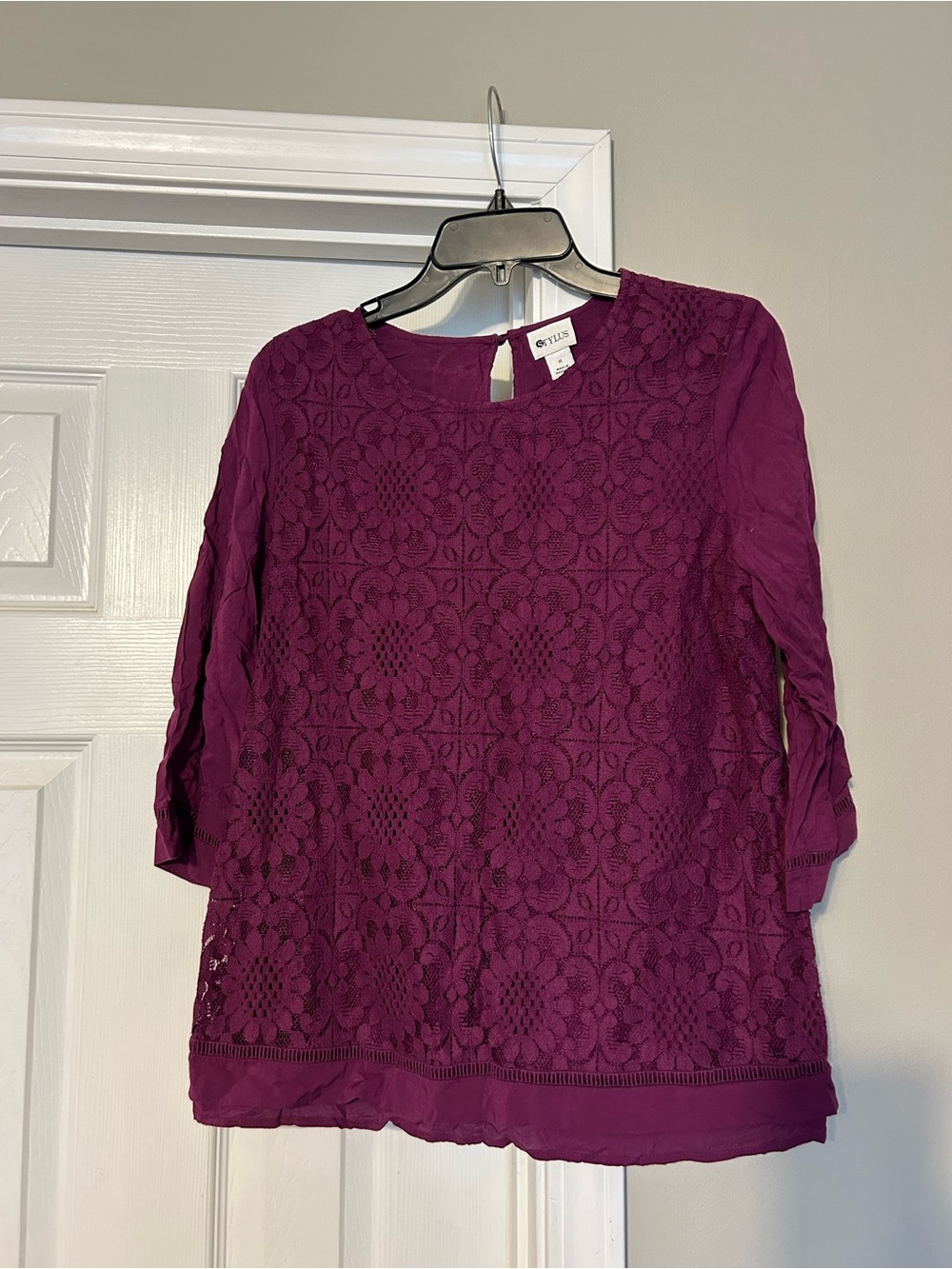 Stylus brand women’s purple blouse - Medium
